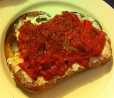 Home-made Bruchetta.